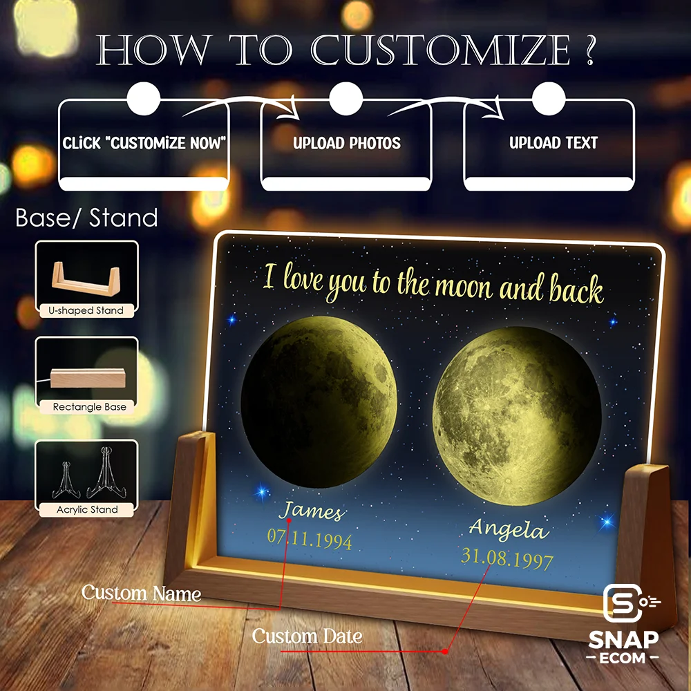 Custom Acrylic Night Light – U shaped Base - 31