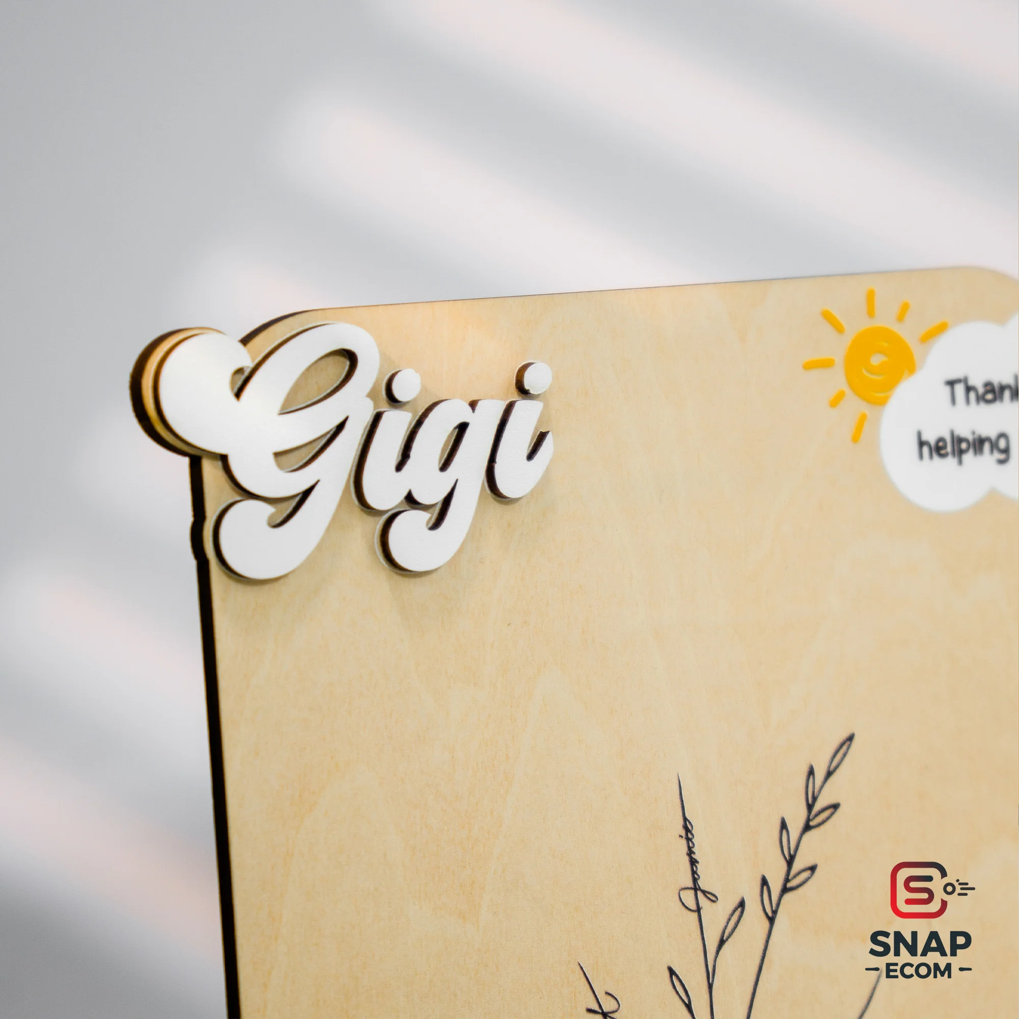 Personalized Wooden Sign - 30