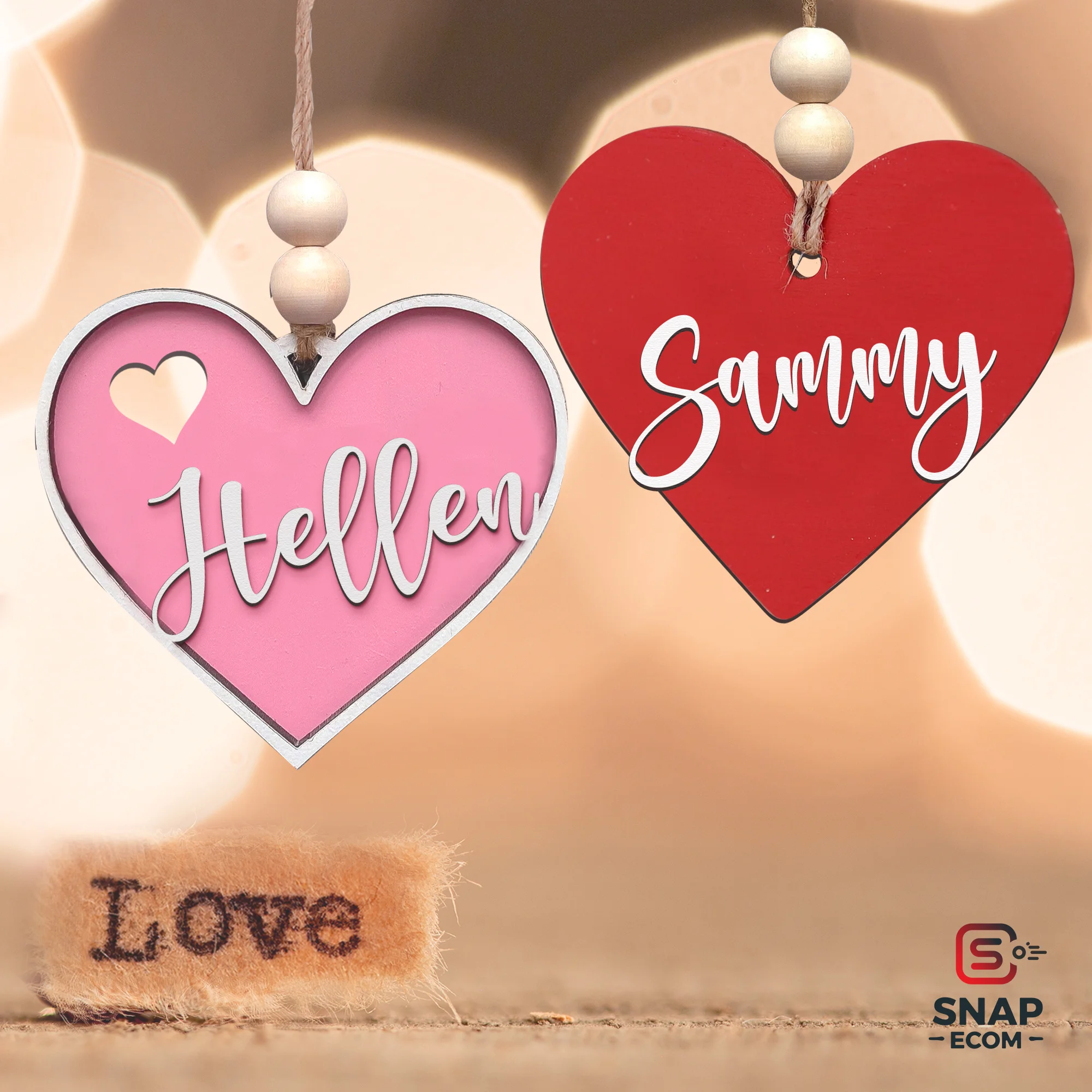 Wood Ornament 1 Layer - 2