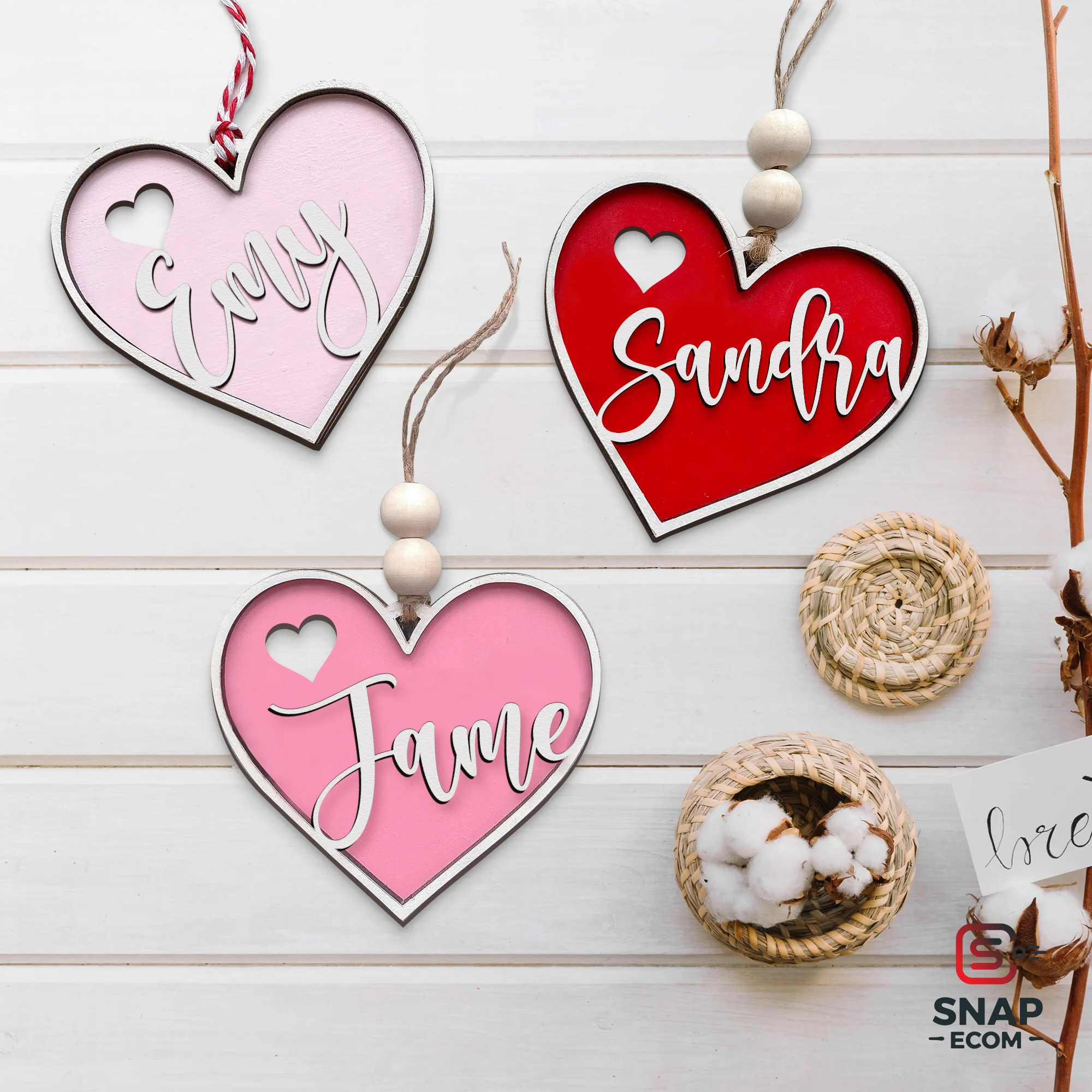 Wood Ornament 1 Layer - 4