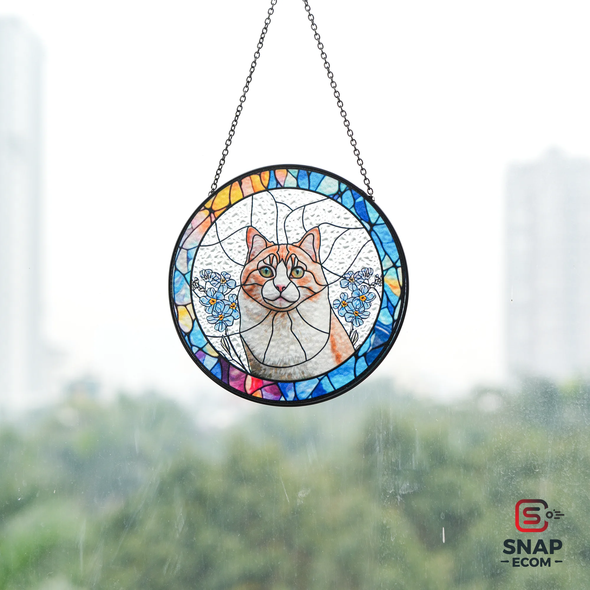 Personalized Stained Glass Suncatcher - 3