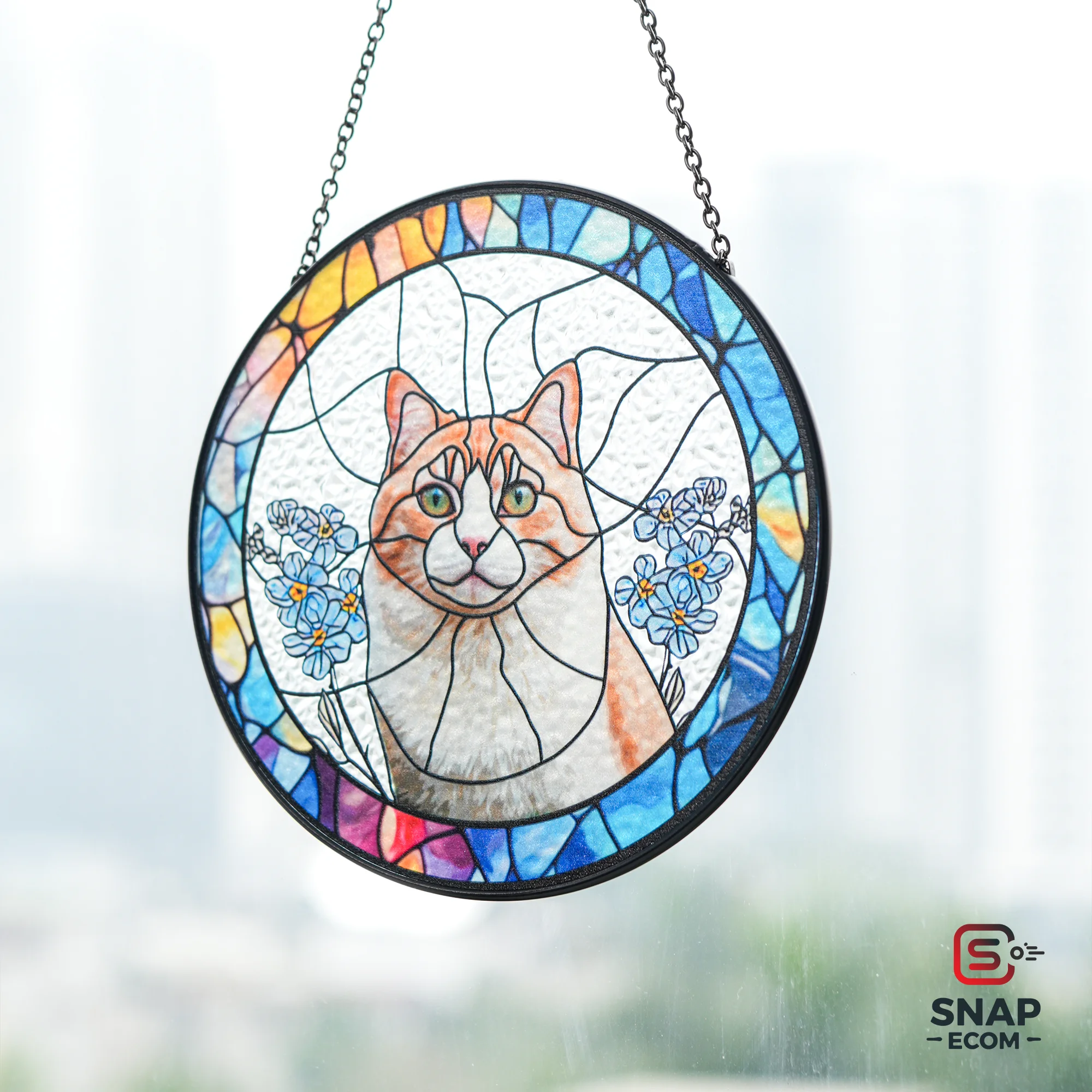 Personalized Stained Glass Suncatcher - 10