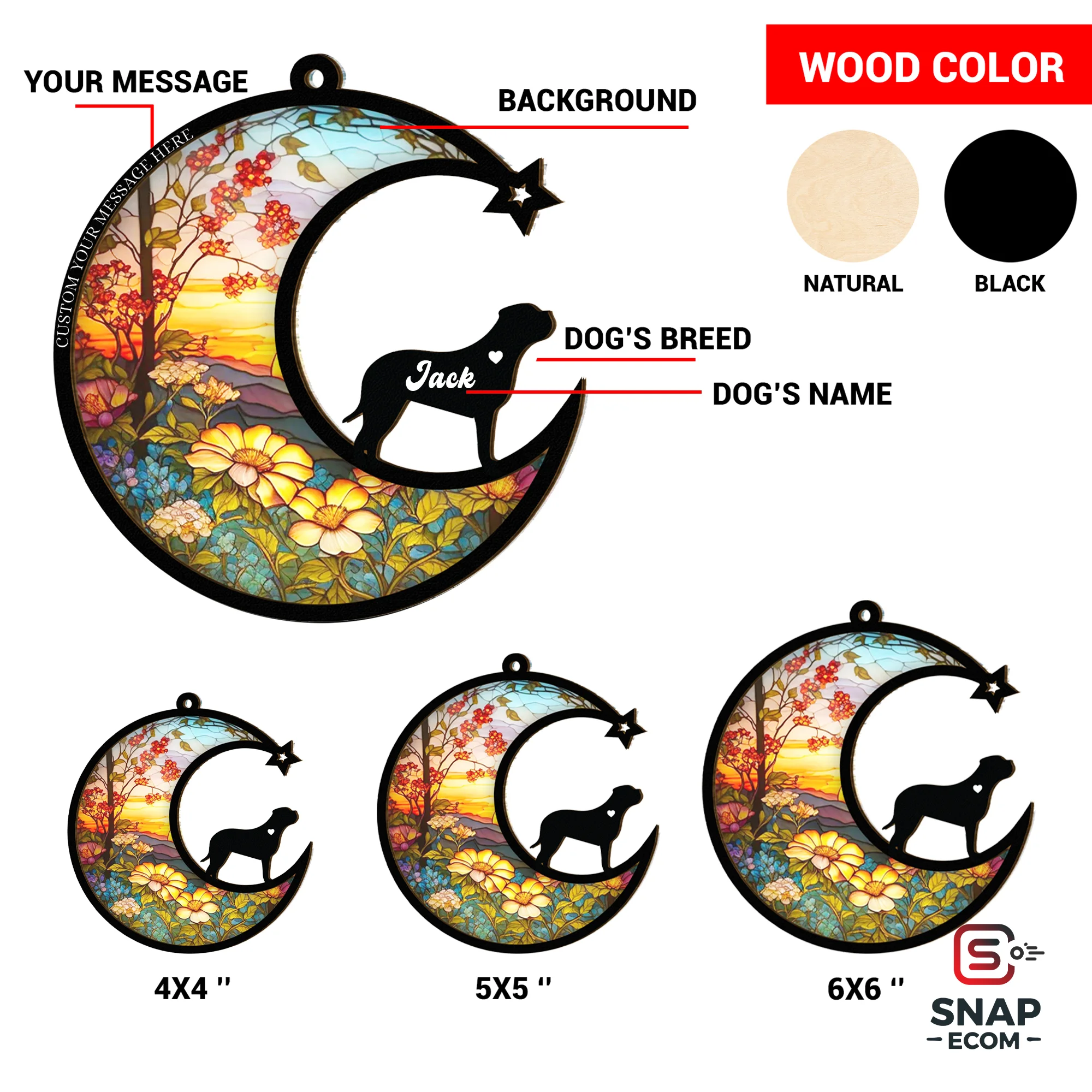 2 Layer Wood-Acrylic Suncatcher - 24