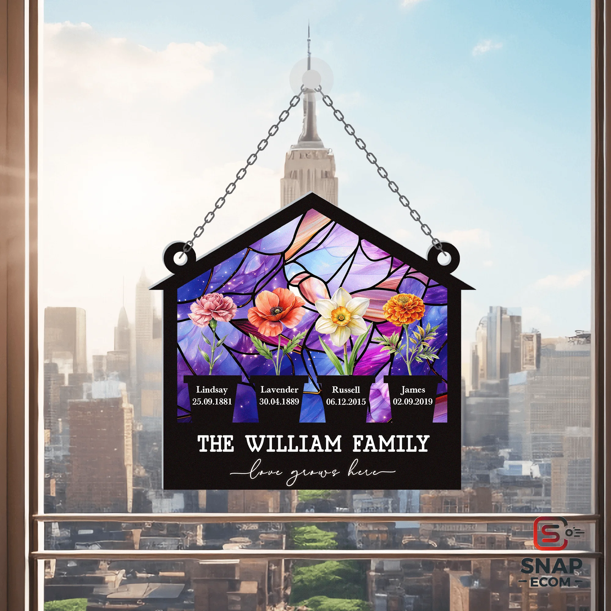 2 Layer Wood-Acrylic Suncatcher - 36