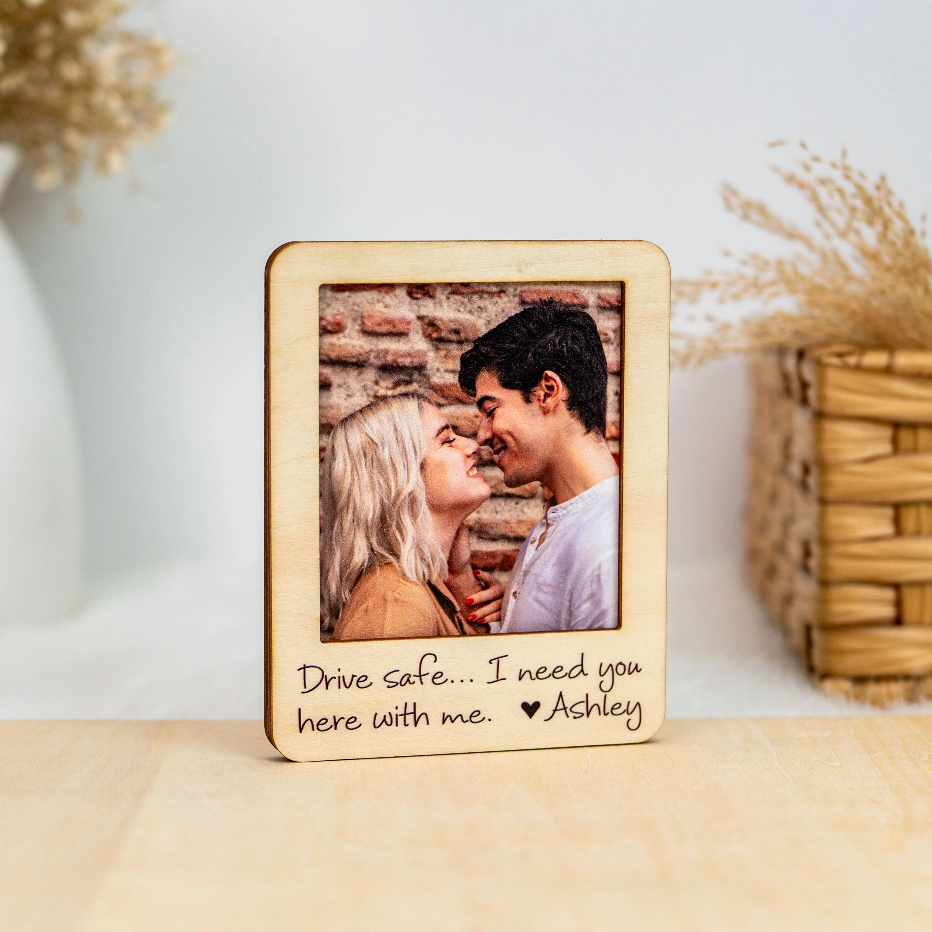 Wood Car Visor Clip - 3 Layer - 2