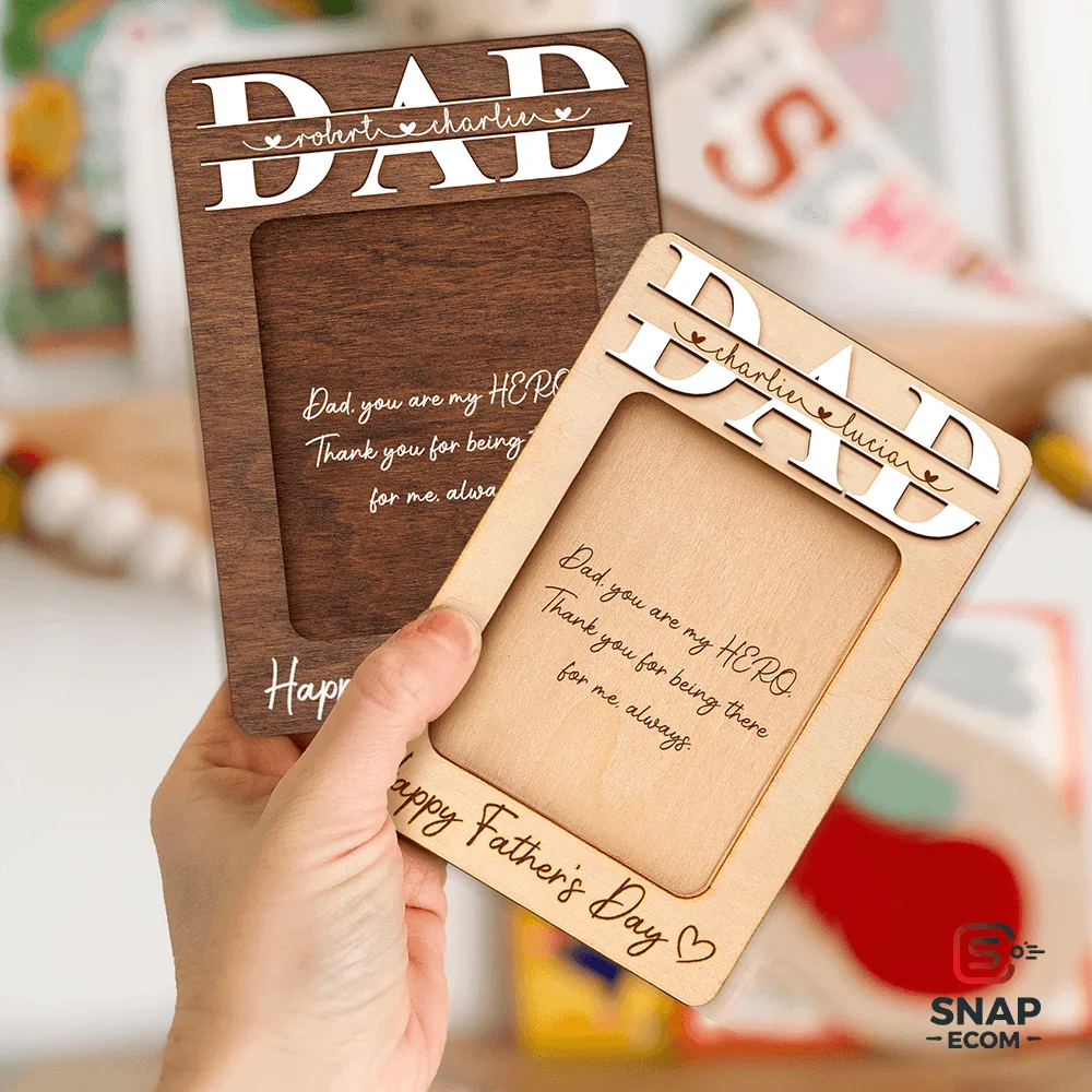 Wood Car Visor Clip - 3 Layer - 14