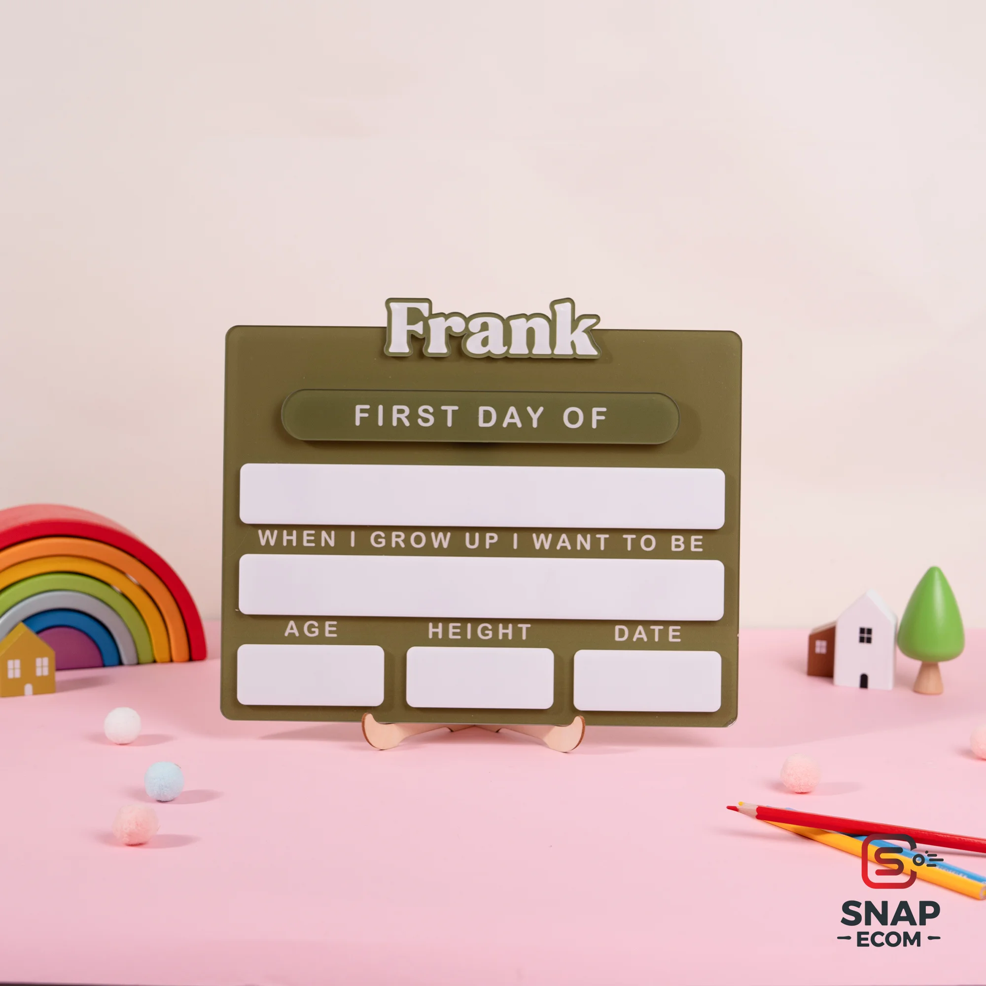 Persionalized First/ Last Day of School Sign  Acrylic - 2 layers - 7