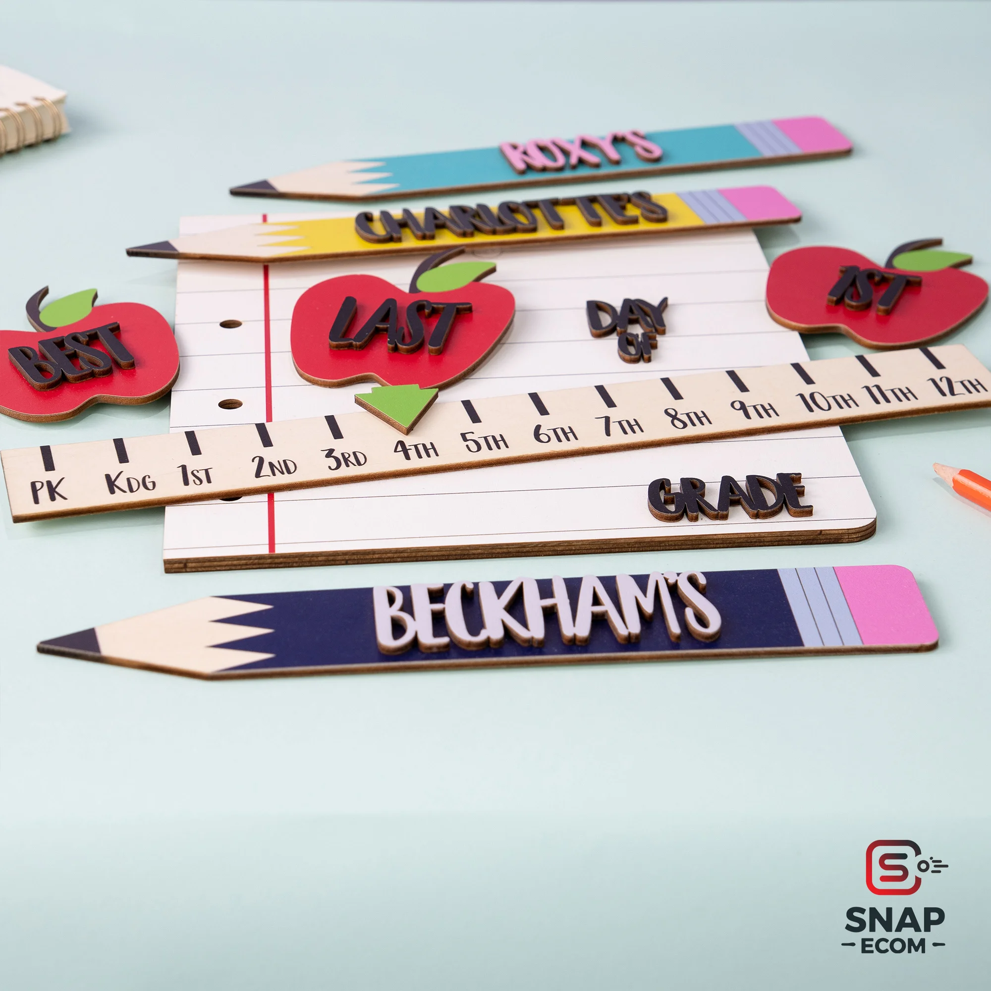 Personalized Adorable First Day of School Sign - 3