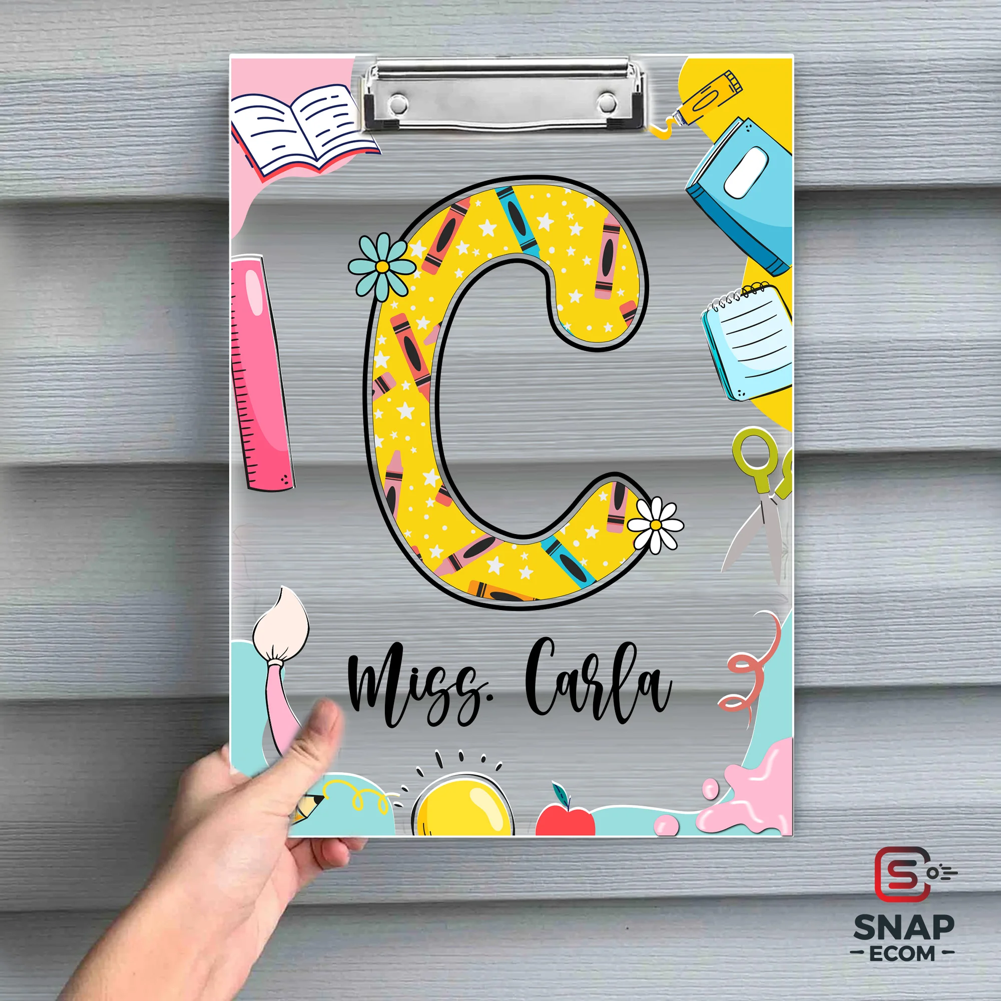 Personalized Teacher Acrylic Clipboard - 5