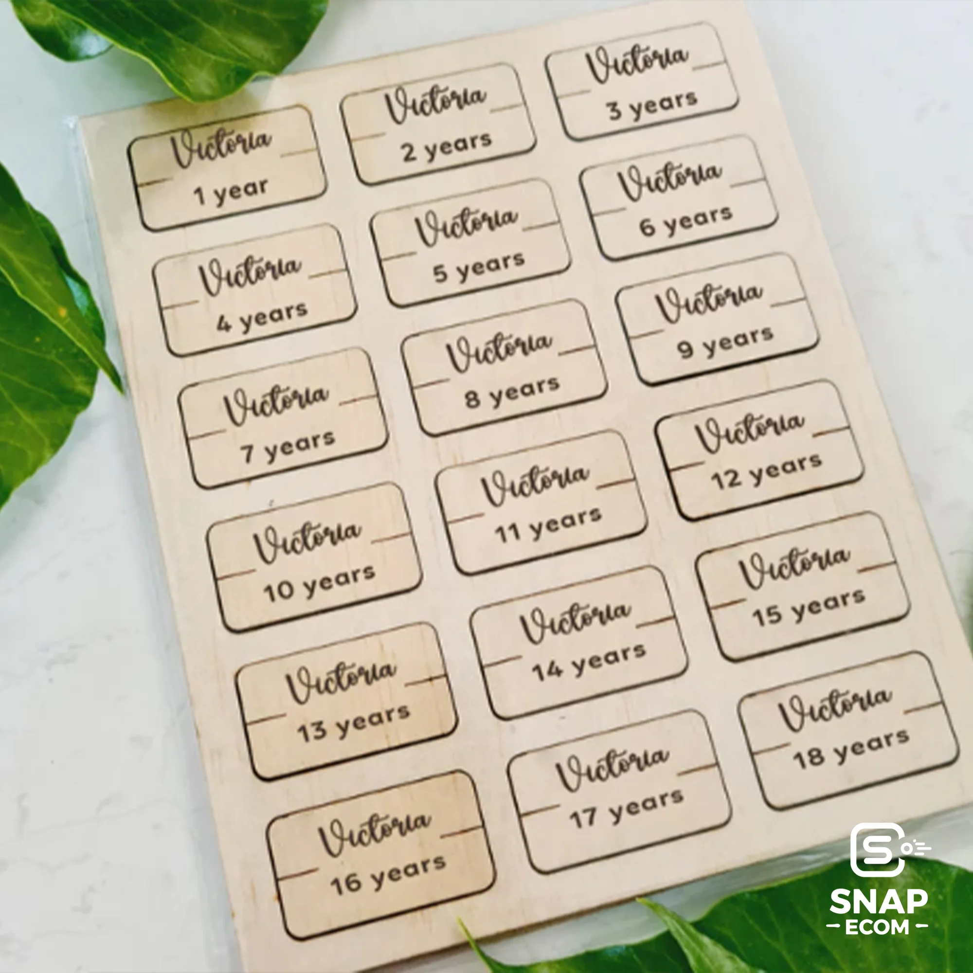 Personalized Wood Growth Chart - 2