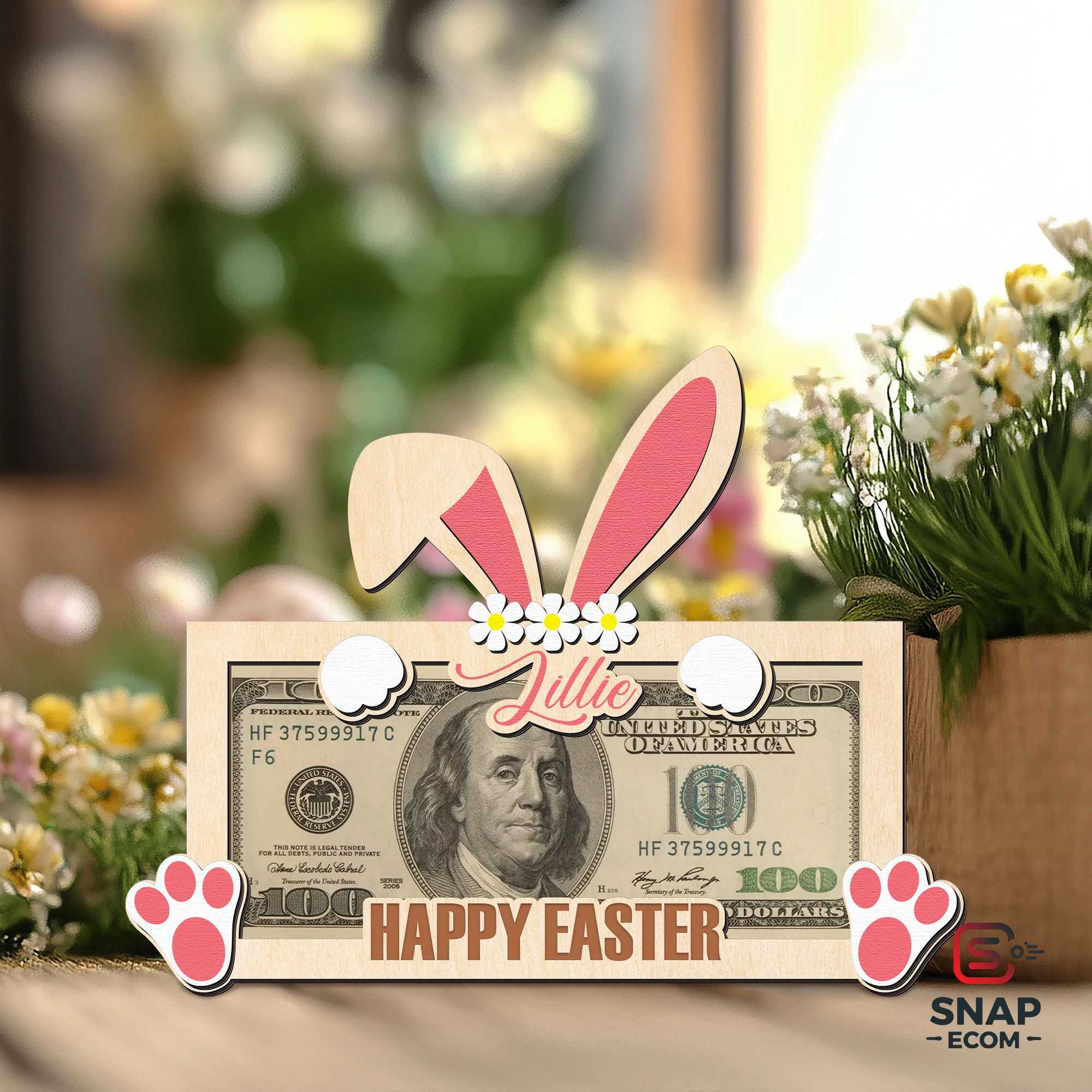 Personalized Easter Money Holder - 2