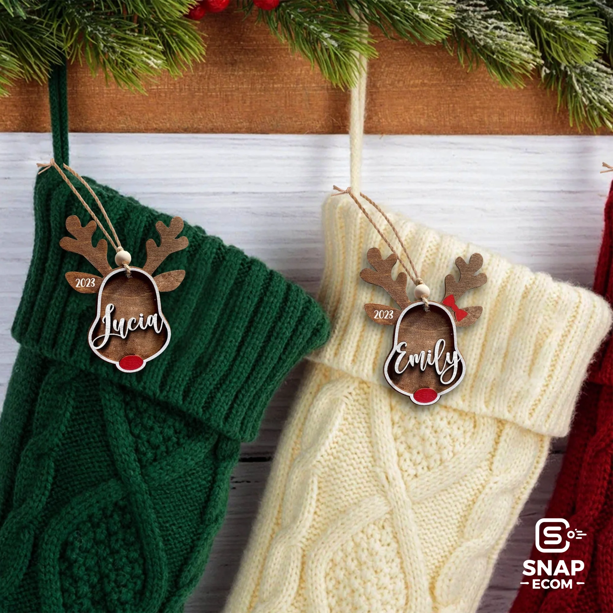 Personalized Wood Ornament 2 layers - 10