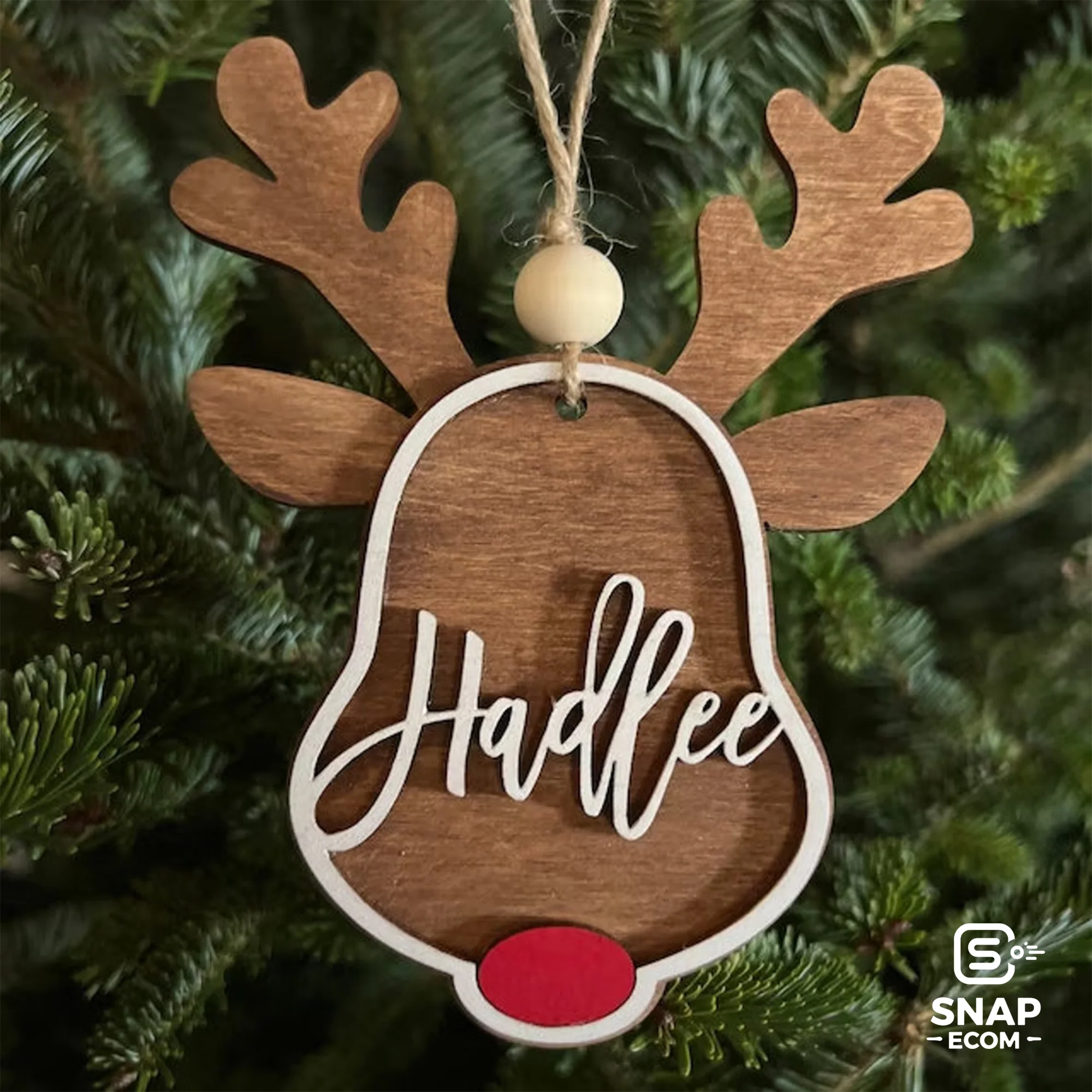 Personalized Wood Ornament 2 layers - 11