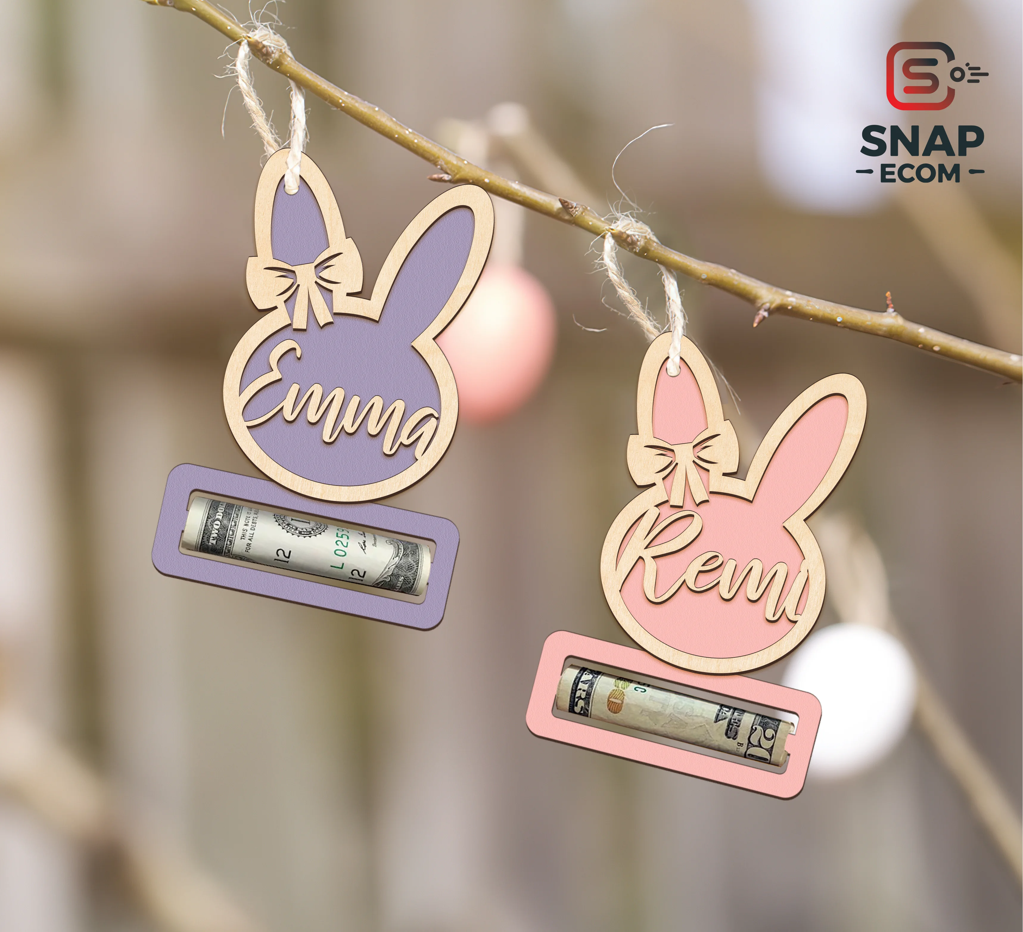 Personalized Wood Ornament 2 layers - 15