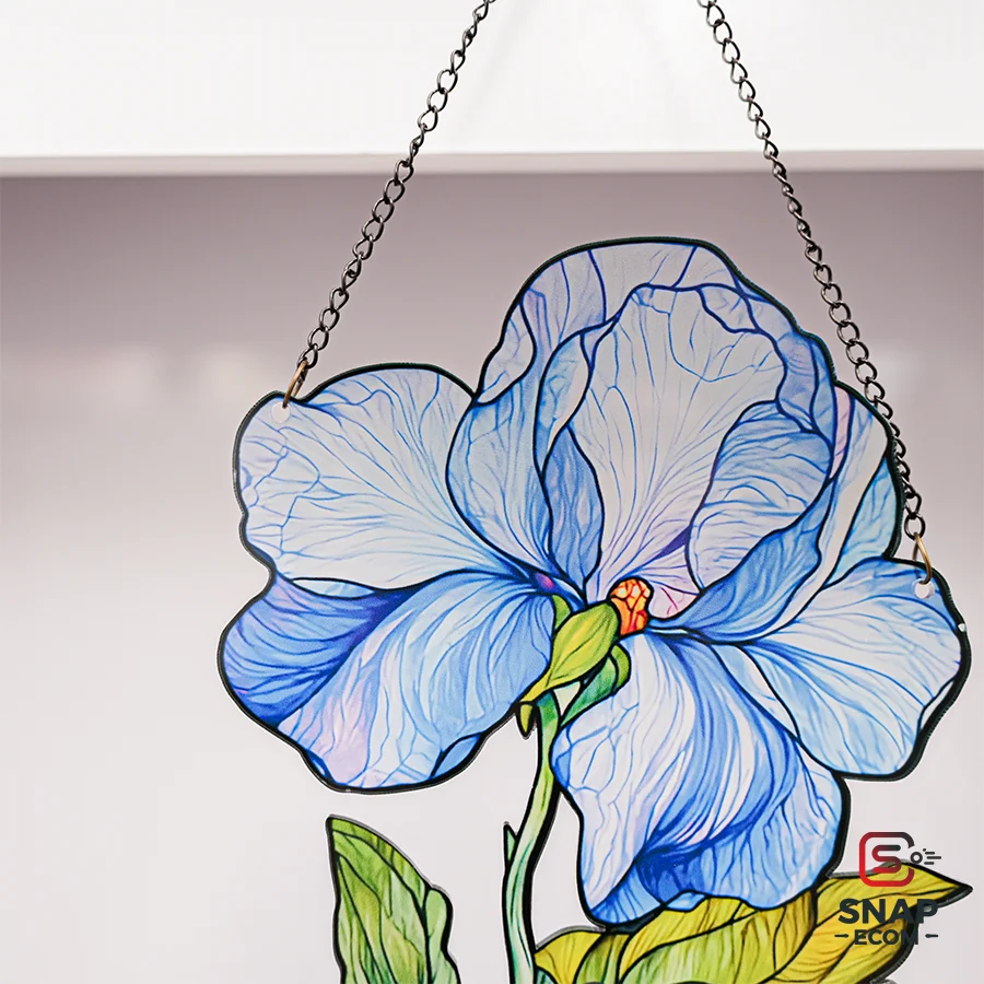 Personalized Flower Suncatcher Acrylic 1 layer - 9