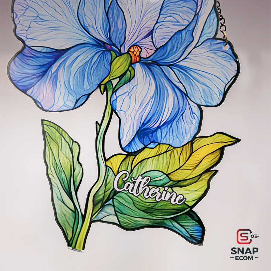 Personalized Flower Suncatcher Acrylic 1 layer - 10