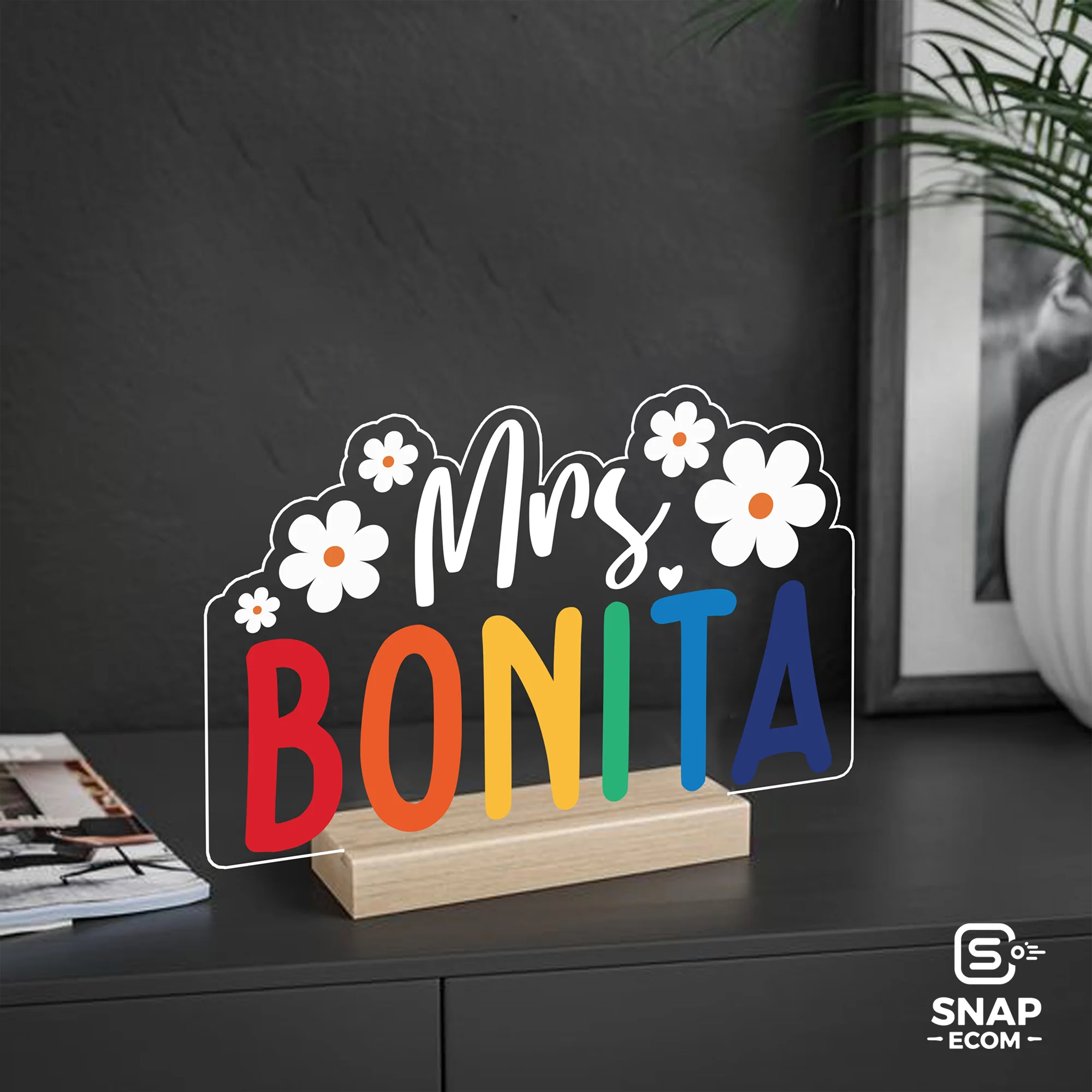 Custom Acrylic Night Light – Rectangle Base - 25