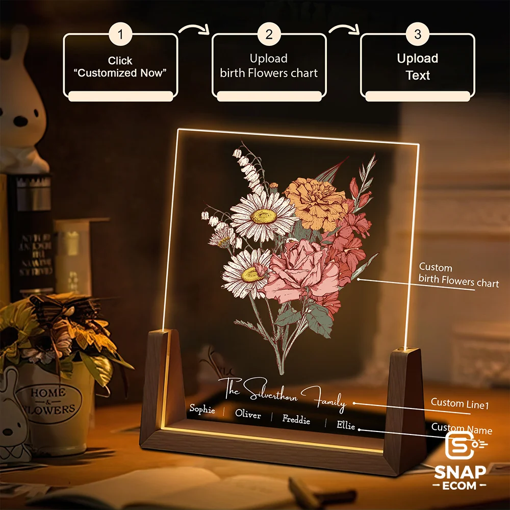 Custom Acrylic Night Light – U shaped Base - 21